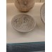 Magic bowl with inscription, ceramic, solar cross with feet